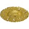 Ekena Millwork Needham Ceiling Medallion (Fits Canopies up to 4 1/4"), Hand-Painted Rich Gold, 14 5/8"OD x 2 1/4"P CM14NERGS - alternate 2